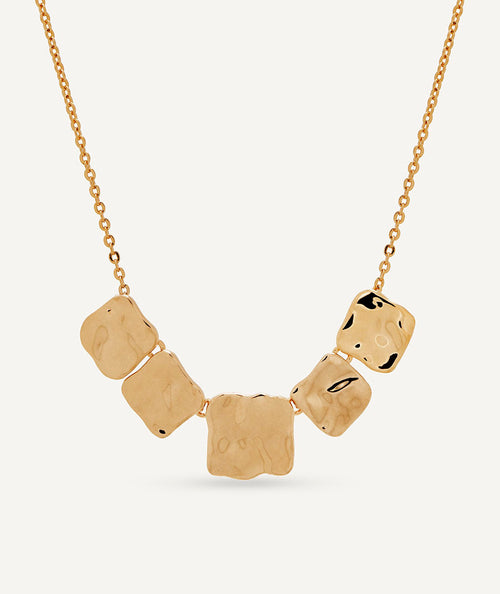 Collar cadena fina cuadrados Reflexes