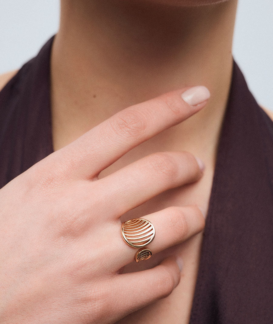 Anillo ancho Nereida