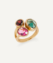 Anillo Flora con piedras naturales