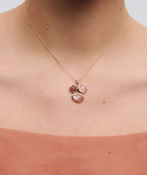 Colgante Peach con piedras naturales secundaria