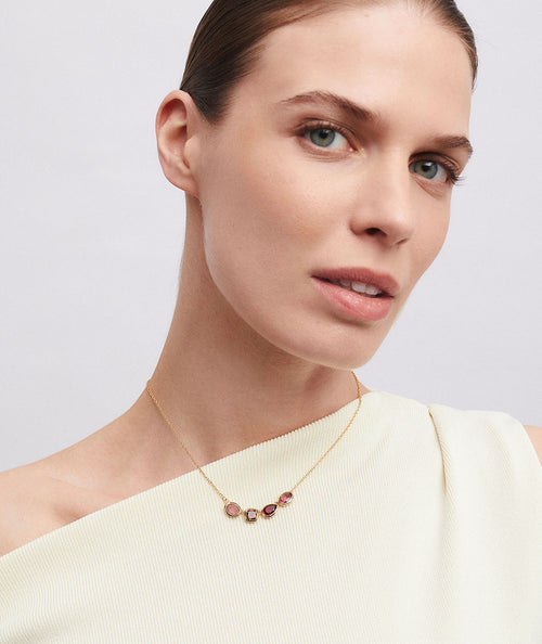 Collar Rougea con piedras naturales secundaria