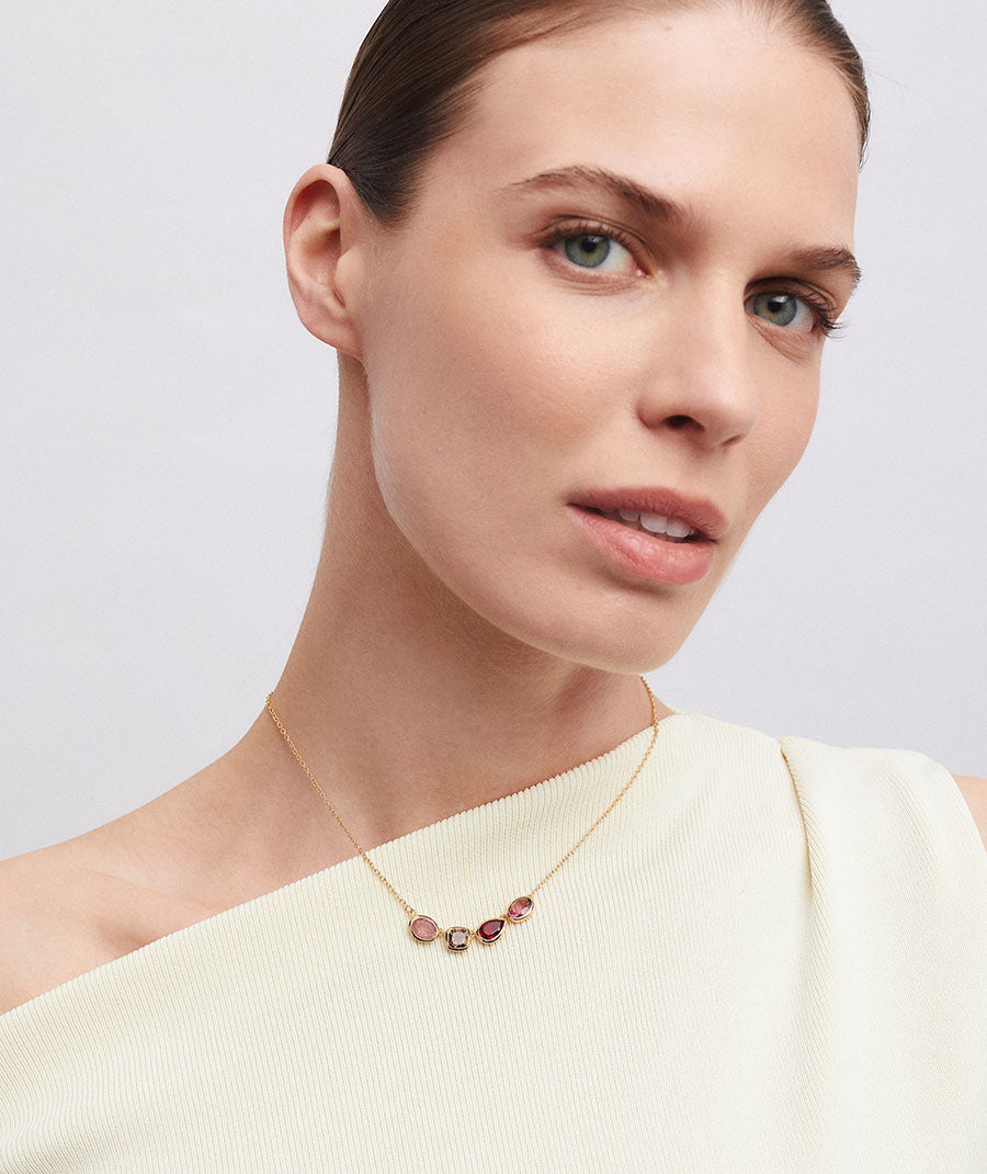Collar Rougea con piedras naturales