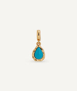 Charm Marina with synthetic turquoise stone