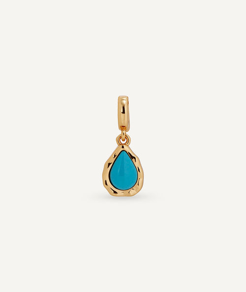 Charm Marina with synthetic turquoise stone