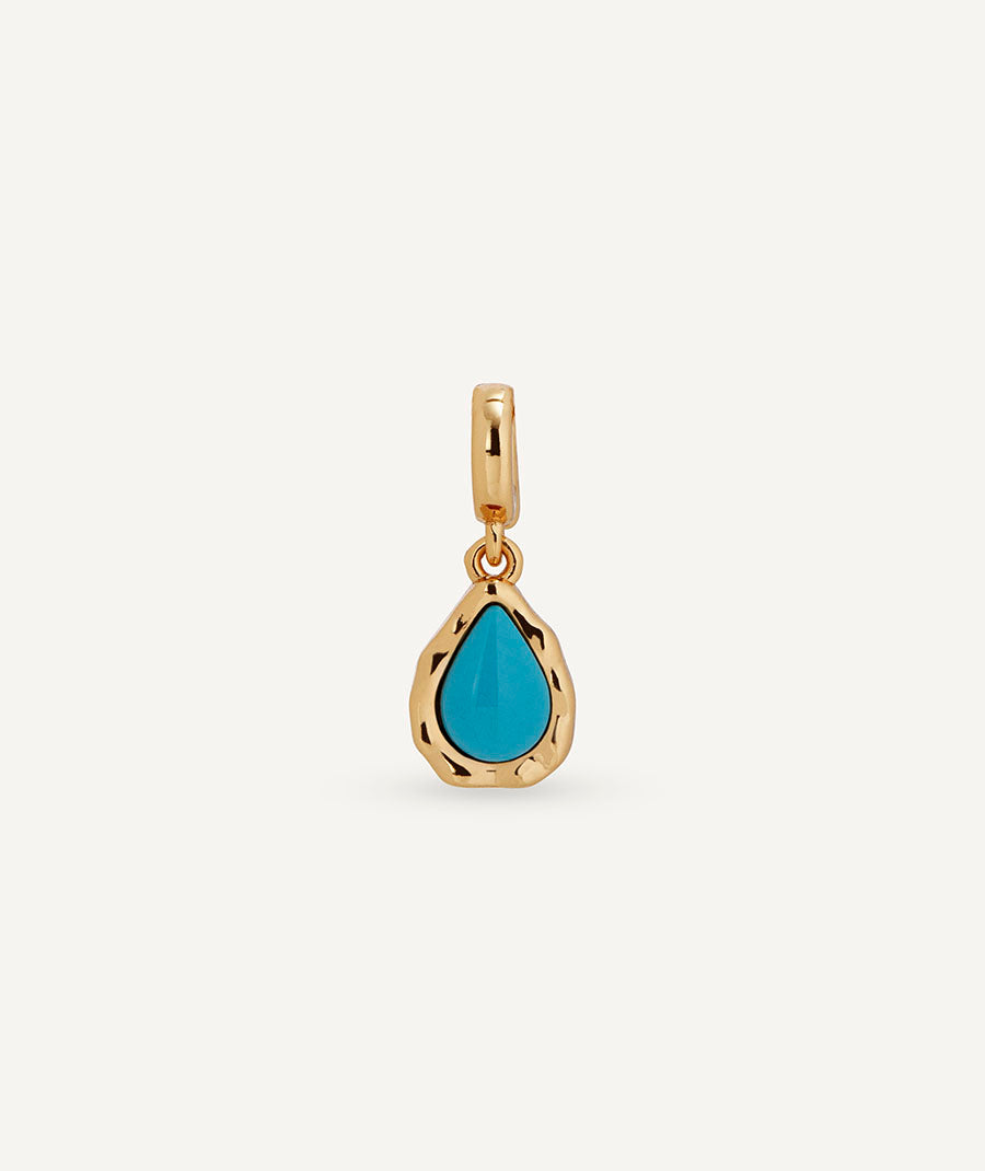 Charm Marina with synthetic turquoise stone