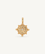 Charm N-S-E-O with white zirconia