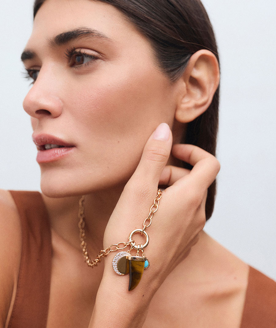 Charm Cala with brown tiger’s eye