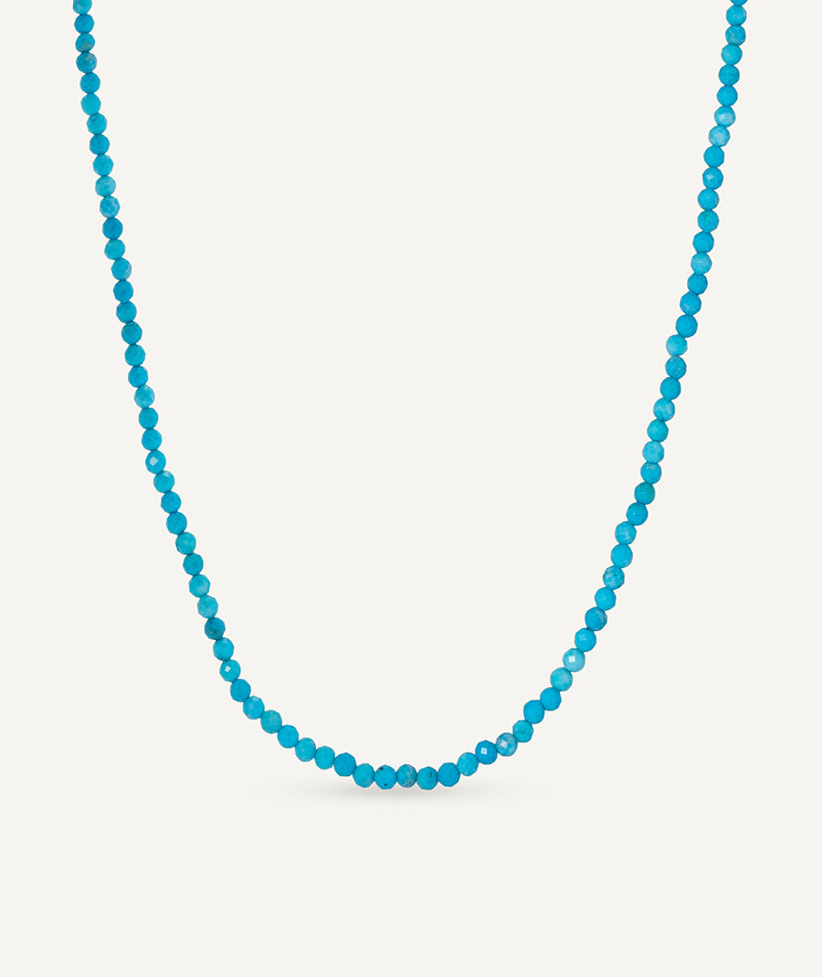 Necklace beads with turquoise stone