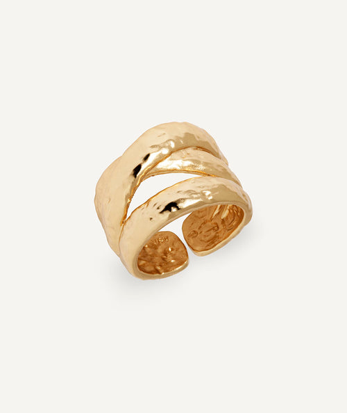 Ring crossed with strands Raice