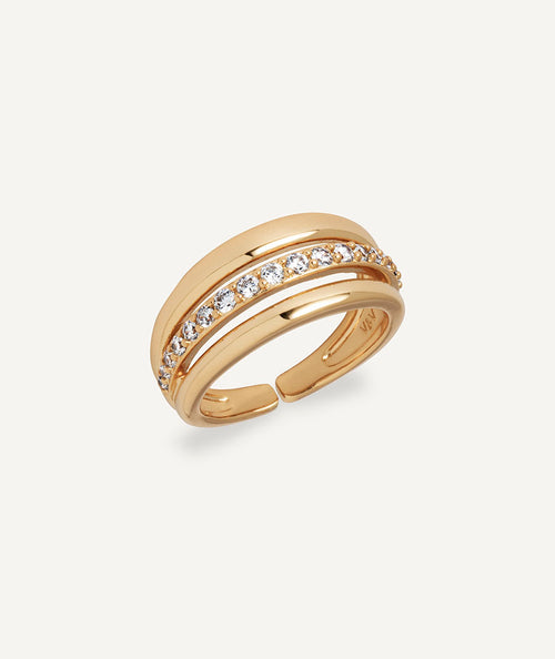 Anillo Coctel con circonitas
