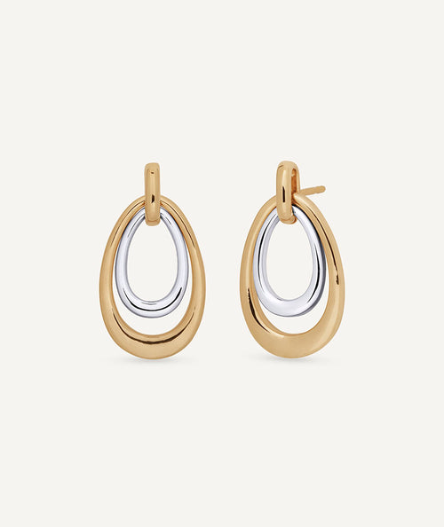 Earrings semi-long ovals Dioré