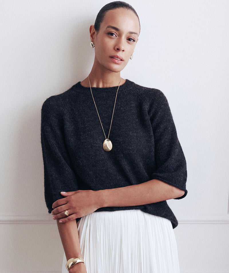 Earrings button Toffee