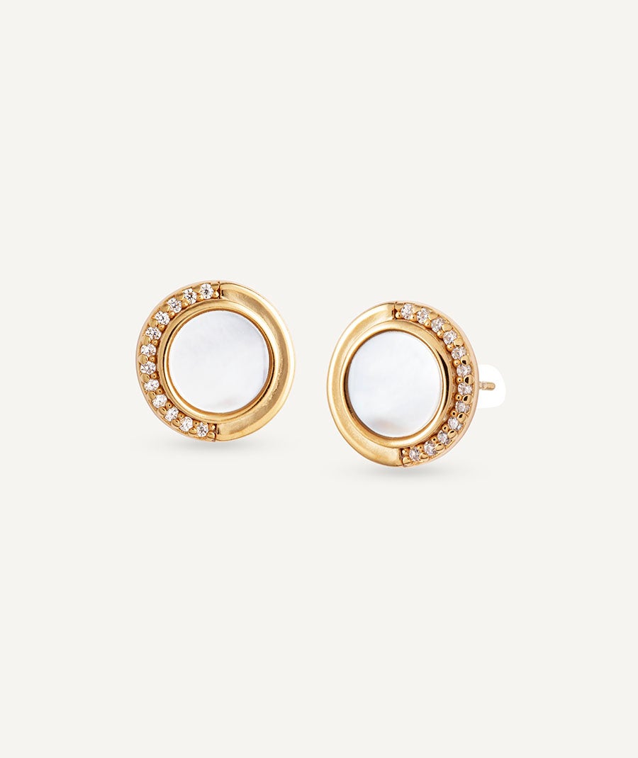 Earrings Far with natural stones