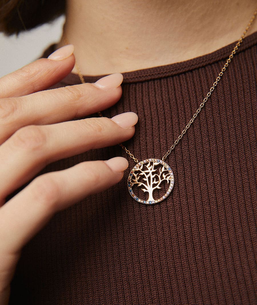 Life Necklace with Zirconias