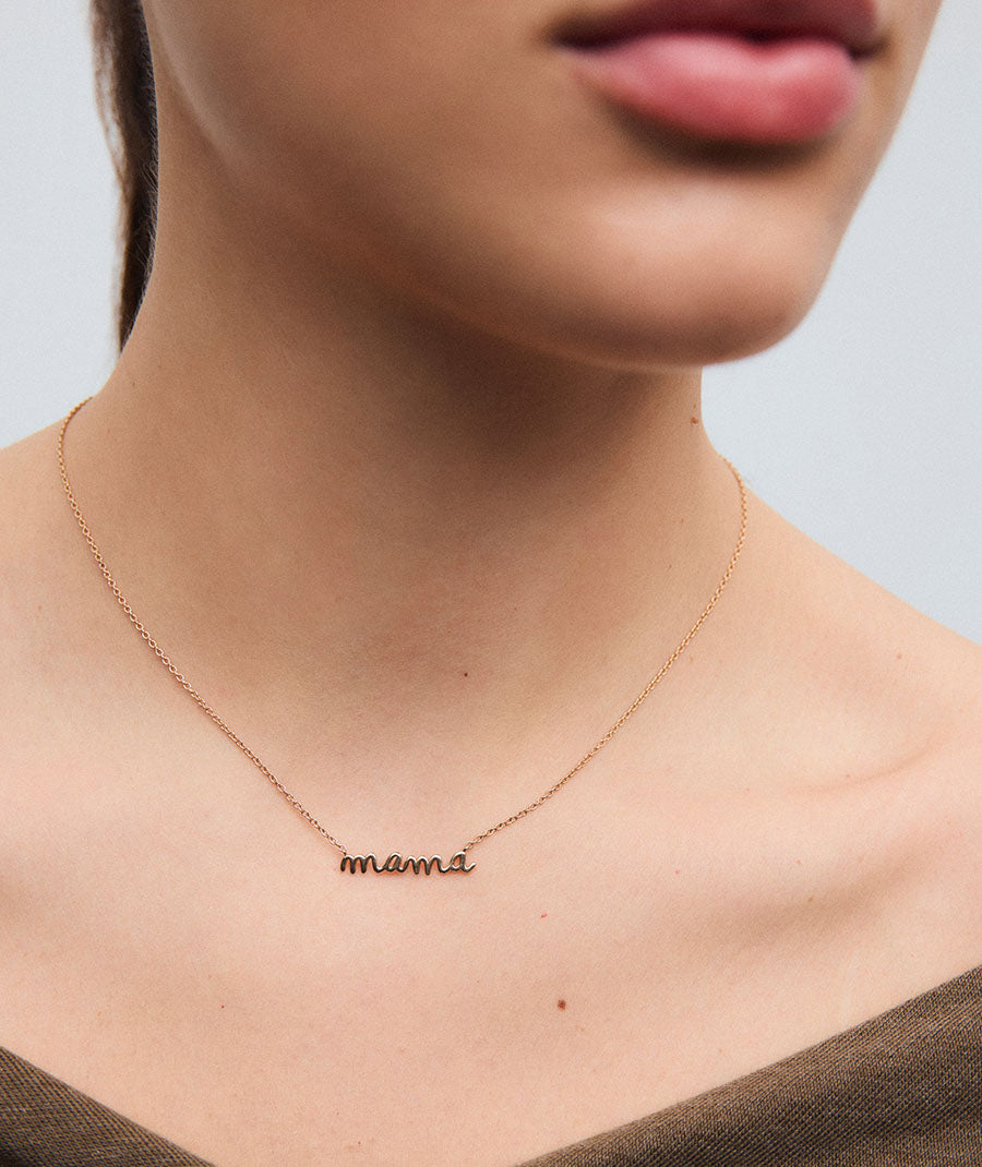 Collar cadena fina Mama