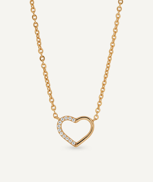 Necklace Esencia heart detail with zircons secundaria