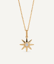 Pendant Sun with zirconia