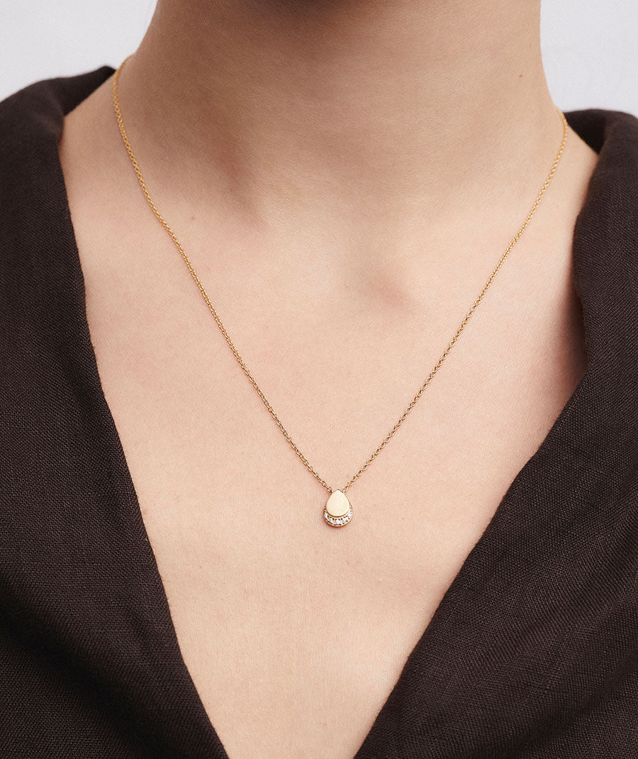 Collar gota Lina con circonitas