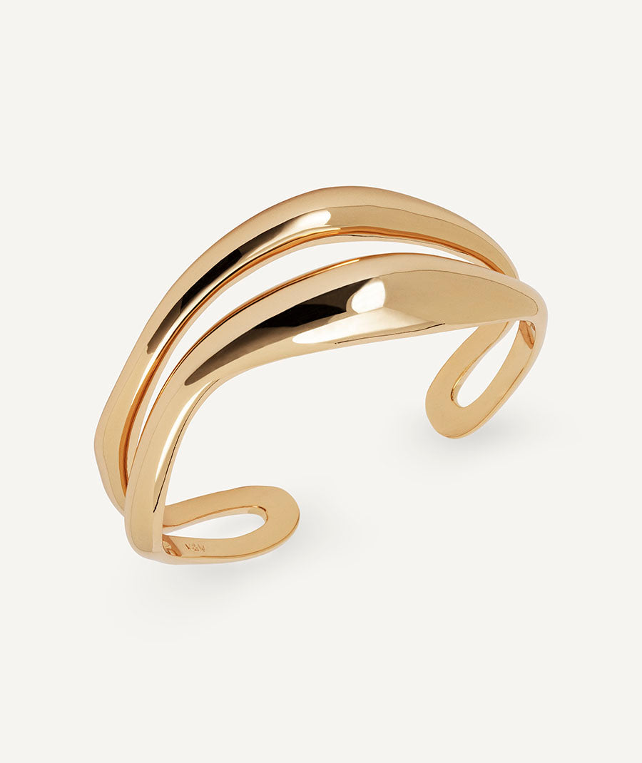 Bangle Spiral Cuff Waves