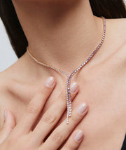 Collar Lilia cascada de circonitas