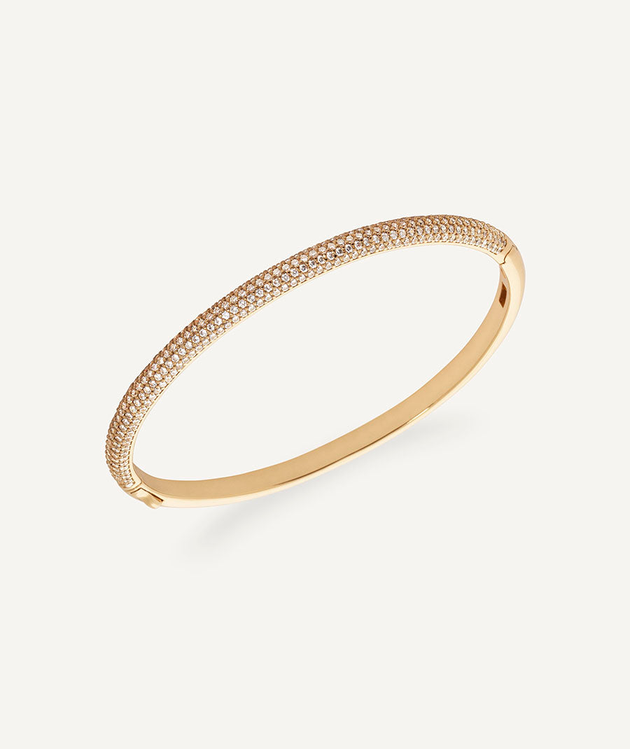 Brazalete rígido Allure con circonitas