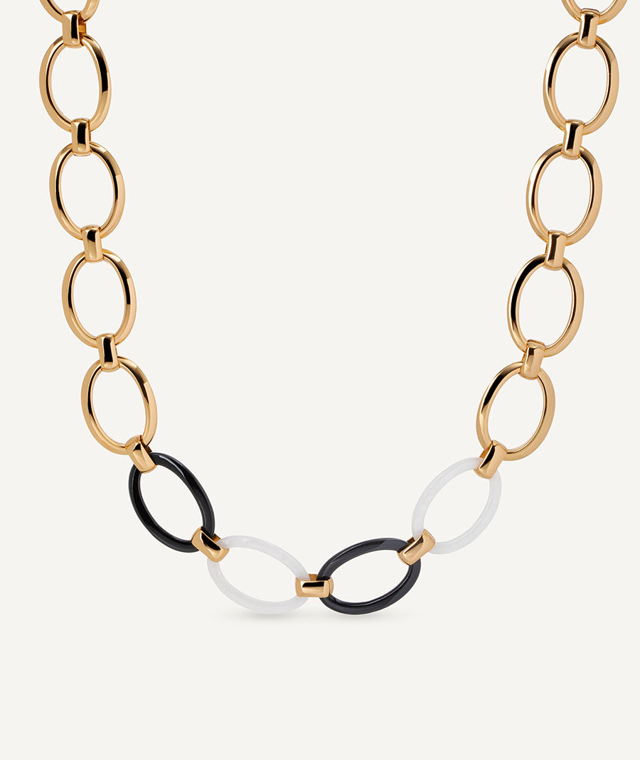 Collar eslabones Foclar bicolor