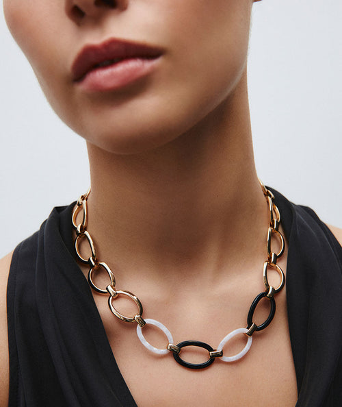 Necklace Foclar bicolour links secundaria