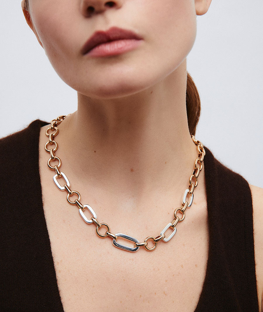 Collar dúo eslabones Bival