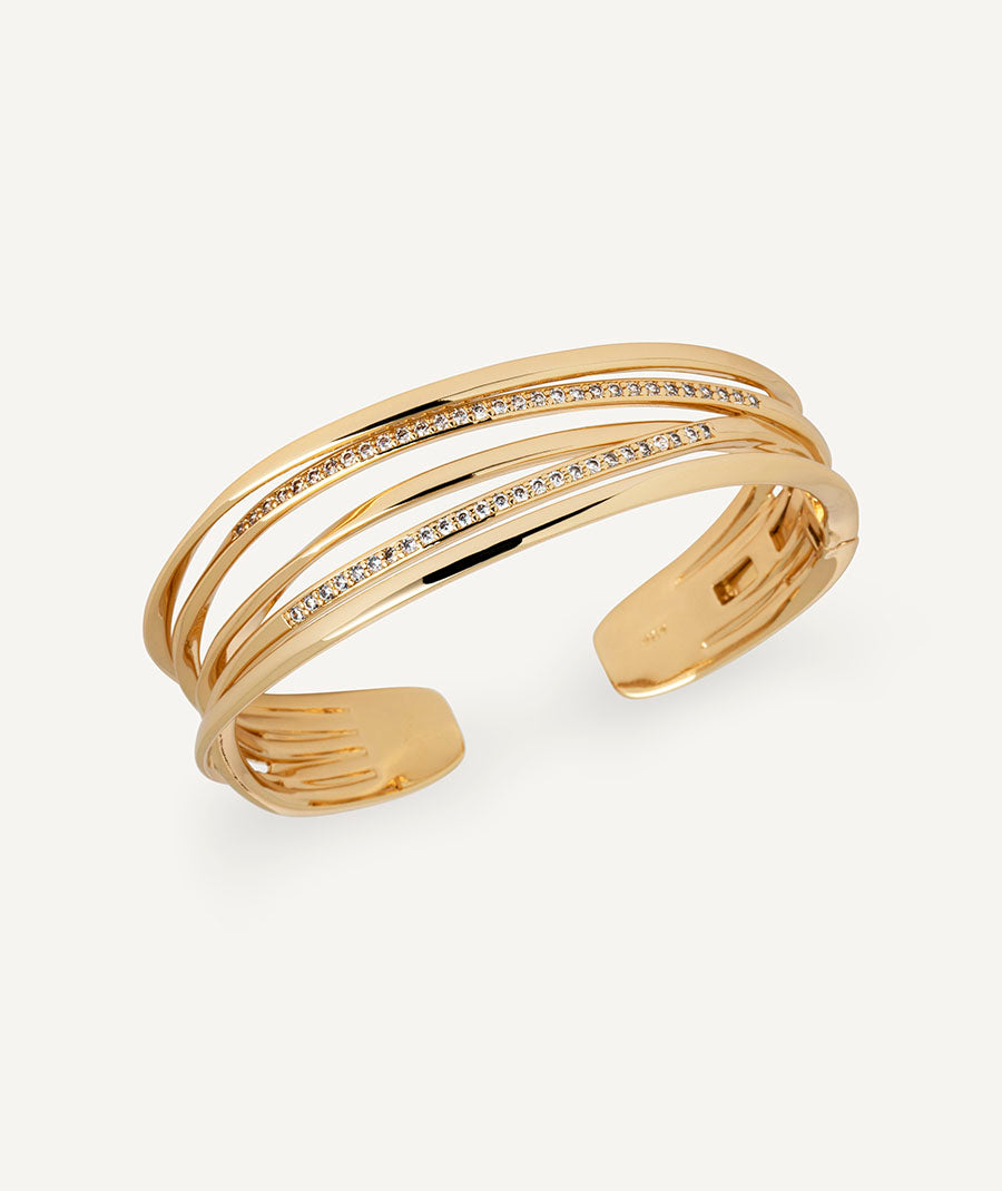 Brazalete Flow con circonitas