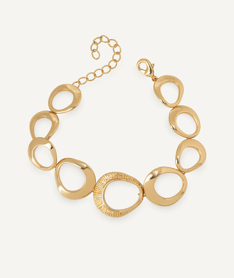 Bracelet Horizonte irregular ovals