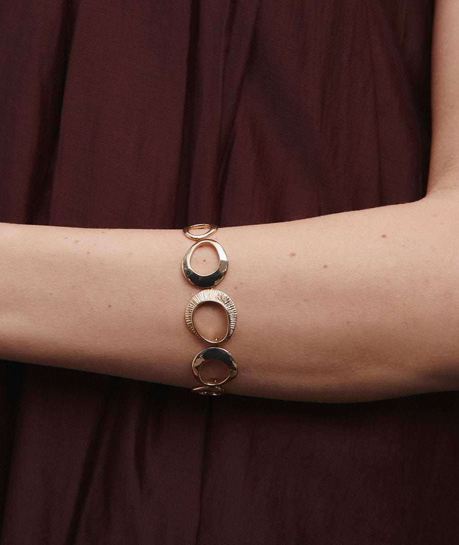 Bracelet Horizonte irregular ovals