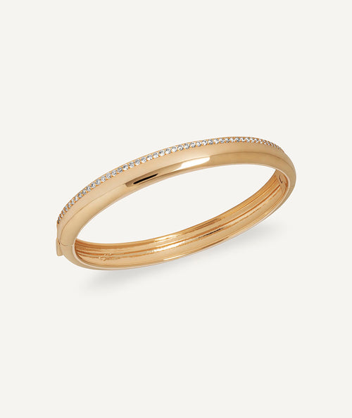 Brazalete rígido Coctel con circonitas