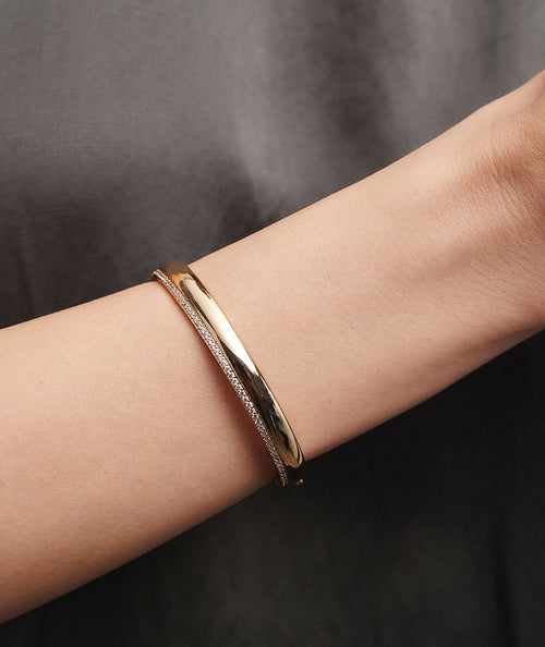 Brazalete rígido Coctel con circonitas secundaria