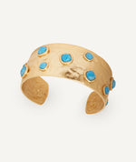 Bangle volume Turquesa with blue larimar quartz