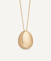 Pendant maxi oval Toffee