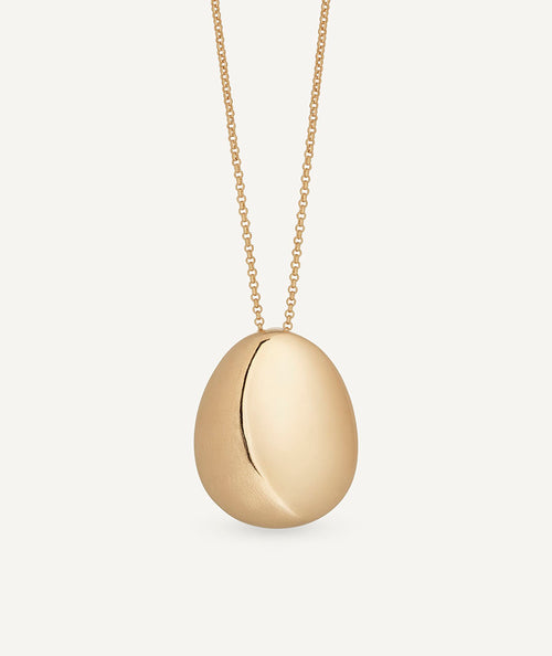 Pendant maxi oval Toffee