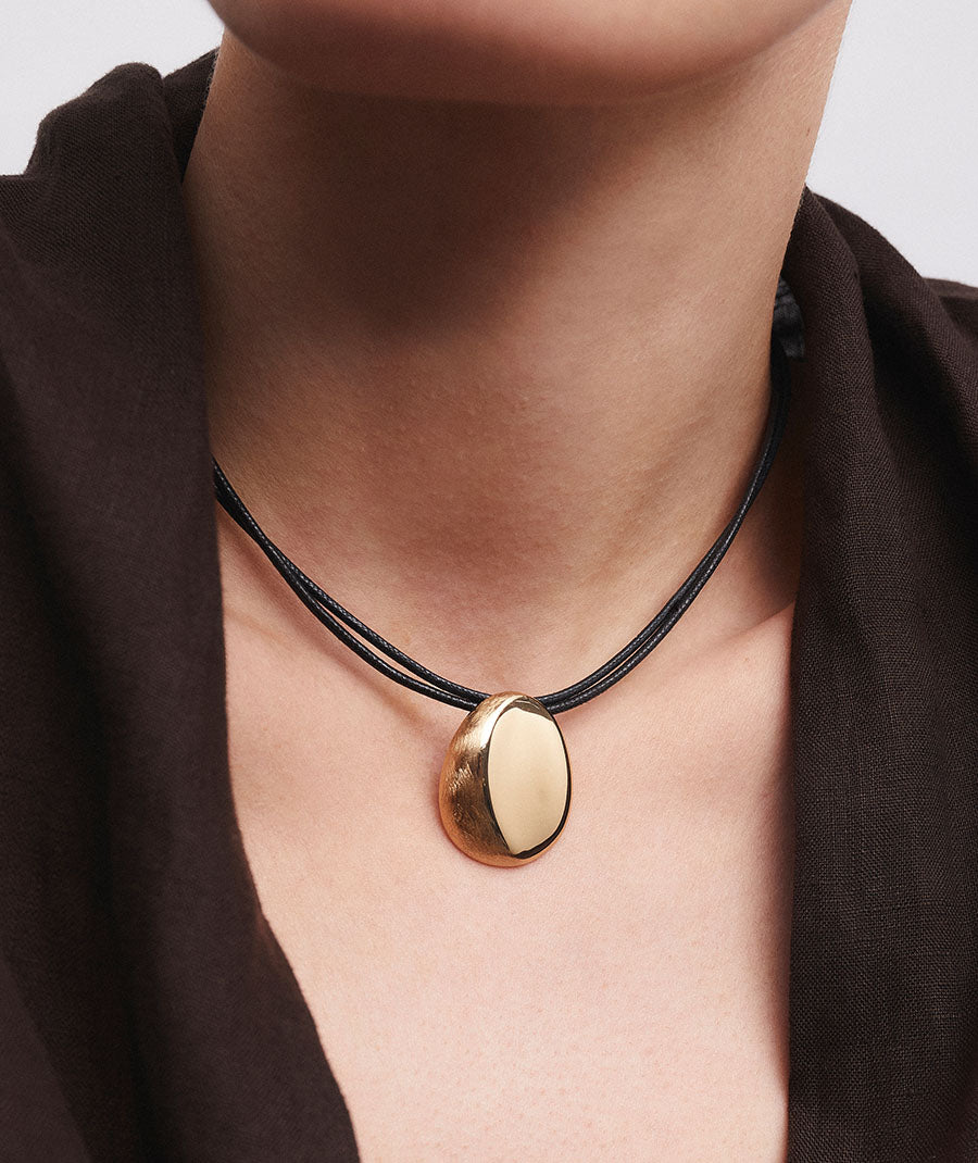 Pendant oval volume Toffee