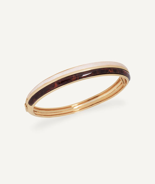 Bangle links Camel with acetate and resin in neutral tones