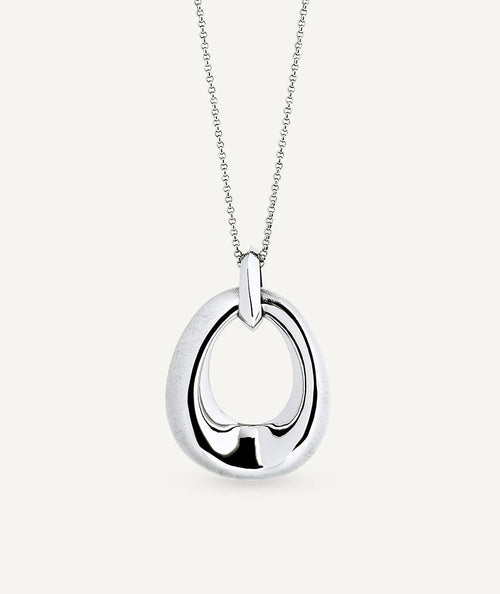 Colgante oval Volumen Textura Dual