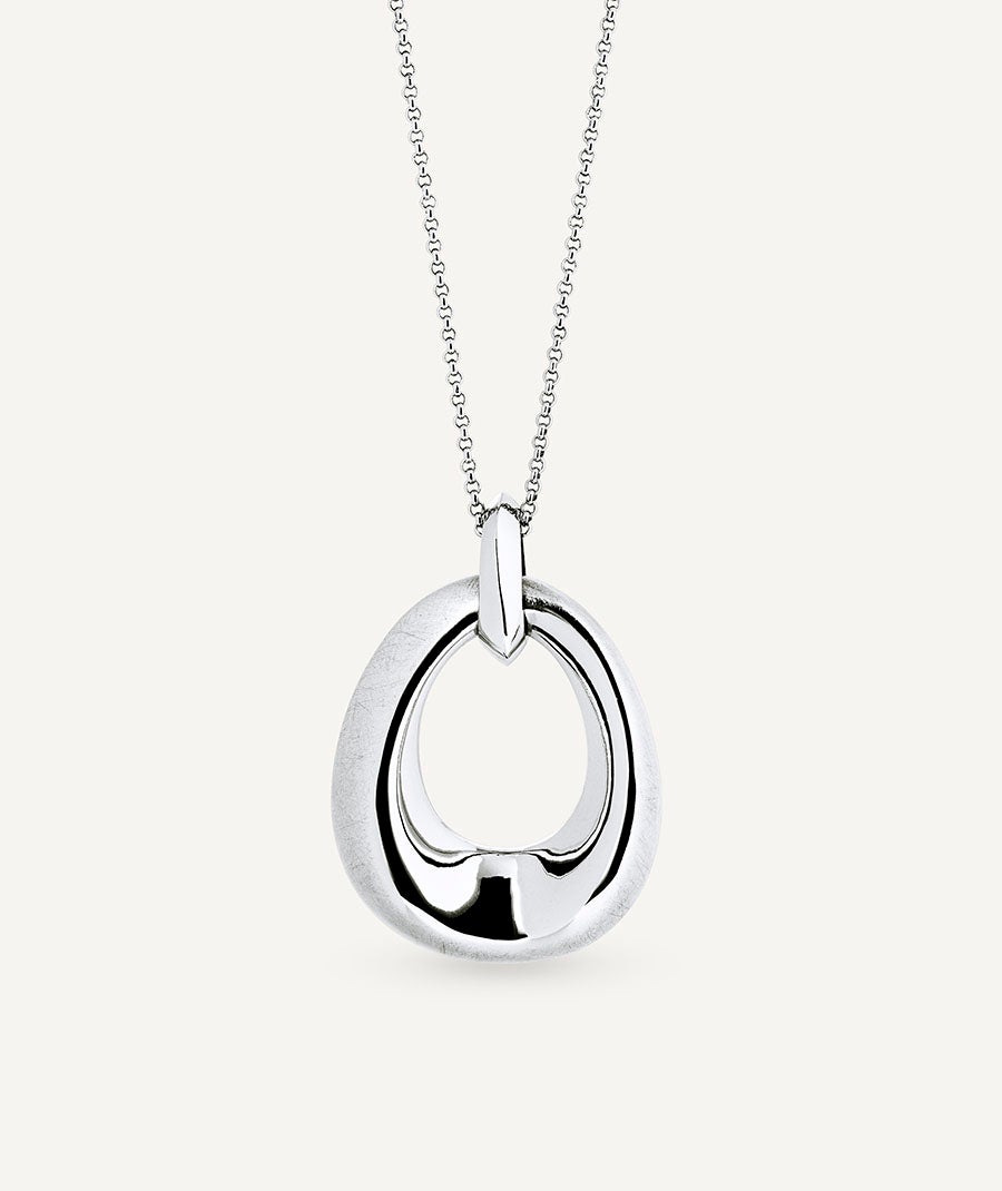 Colgante oval Volumen Textura Dual